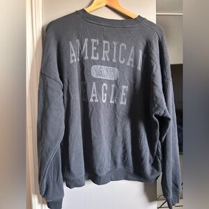 American Eagle Outfitters Women’s Dark Blue Crewneck Sweater